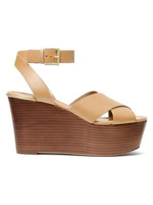 Michael Michael Kors Abbott Leather Sandals
