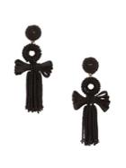 Sole Society Put A Bow On It Beaded Bow Drop Earrings