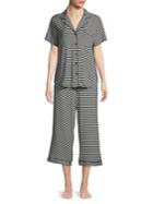 Kate Spade New York Striped Short-sleeve Pj Set