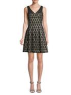 Vince Camuto Printed Fit-&-flare Dress
