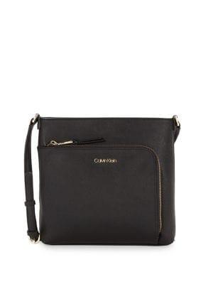 Calvin Klein Large Hudson Leather Crossbody Bag