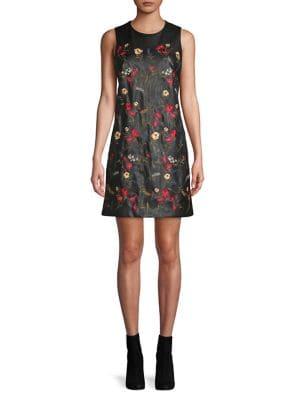 Calvin Klein Embroidered A-line Dress