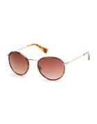 Guess 51mm Round Sunglasses