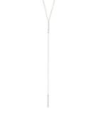 Adina Reyter 14k Yellow Gold & 0.04 Tcw White Diamond Pave Double Bar Lariat Necklace