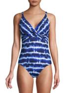 Tommy Bahama Tidestripe One-piece Tie-dyed Swimsuit
