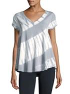 Calvin Klein Performance Tie-dye Stripe Top