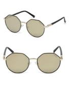 Guess 53mm Round Sunglasses