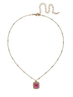 Sorrelli Radiant Sunrise Opulent Octagon Crystal Pendant Necklace