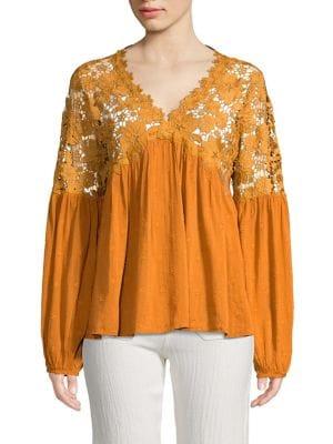 Free People Lina Lace Top
