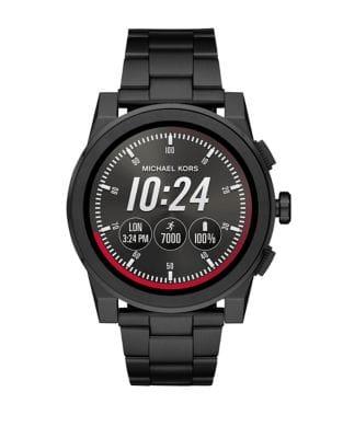 Michael Kors Access Grayson Stainless Steel Ip Touchscreen Bracelet Smartwatch