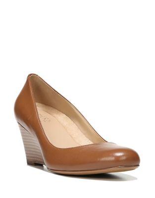 Naturalizer Emily Leather Wedge Pumps