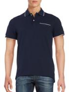 Brooks Brothers Red Fleece Contrast-trimmed Pique Polo Shirt