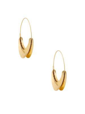 Lucky Brand Safari Beach Organic Hoop Earrings