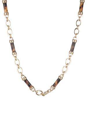 Ralph Lauren Chain And Tortoiseshell Necklace