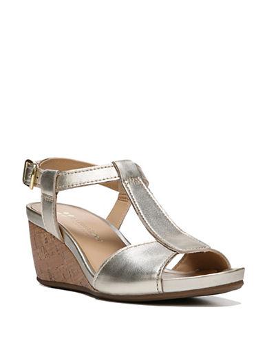 Naturalizer Camilla Leather Wedge Sandals
