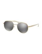 Michael Kors 53mm Double-bridge Pilot Sunglasses