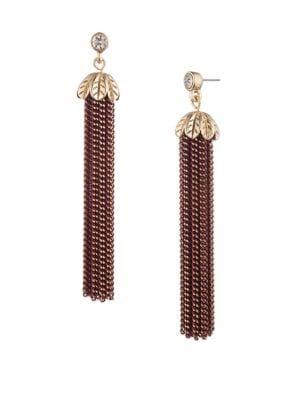 Lonna & Lilly Goldtone Fringe Drop Earrings