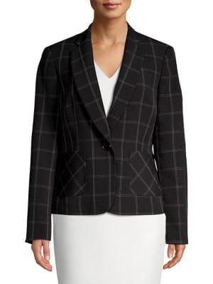 Nipon Boutique One Button Check Jacket