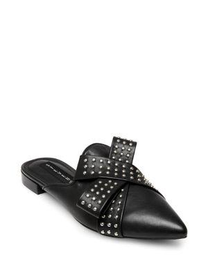 Steven By Steve Madden Vander Studded Leather Mules