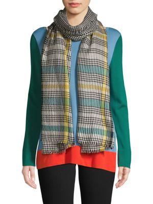 Weekend Max Mara Houndstooth Wool Scarf