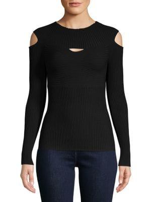 Bailey 44 Cut-out Ribbed Sweater