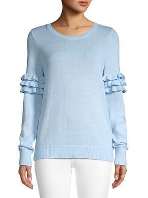 Michael Michael Kors Ruffled Cotton Top
