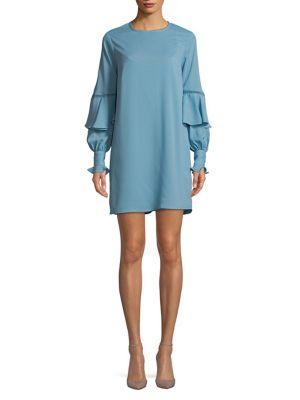 Cooper St Long Tiered-sleeve Shift Dress