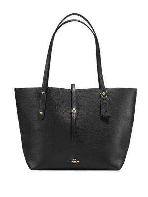 Coach Polished Pebble Leather Market Tote
