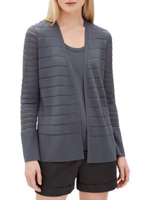 Lafayette 148 New York Mixed-media Cardigan
