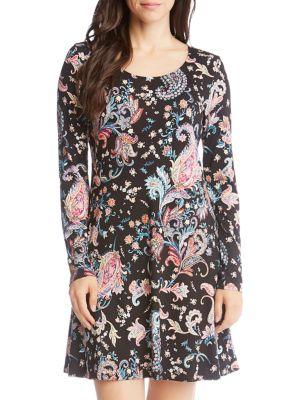 Karen Kane Erin Paisley A-line Dress