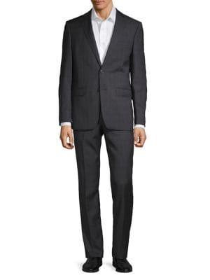 Calvin Klein Glen Plaid Wool Suit