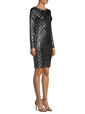 Michael Michael Kors Glitter Print Sheath Dress
