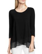 Vince Camuto Roundneck Asymmetric Hem Top