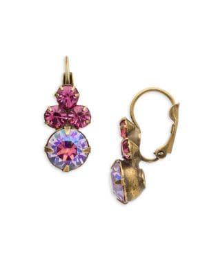 Sorrelli Radiant Sunrise Wisteria Swarovski Crystal Drop Earrings