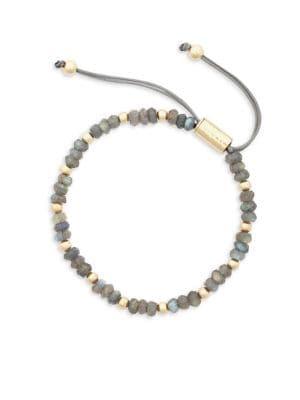 Sole Society Goldtone & Labradorite Slider Bracelet