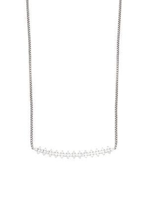 Nadri Aura Pave Bar Necklace