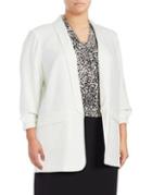 Calvin Klein Plus Open Front Three-quarter Sleeved Jacket