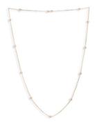 Lord & Taylor Crystal By The Yard Station Chain Necklace