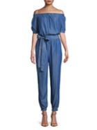 Michael Michael Kors Cadet Off-the-shoulder Jumpsuit