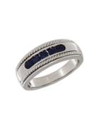 Lord & Taylor 14k White Gold And Sapphire Ring