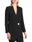 Donna Karan One-button Long-sleeve Jacket