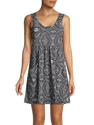 J Valdi Printed Fit-and-flare Coverup