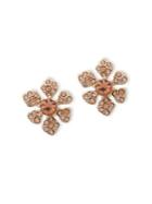 Jenny Packham Pave Crystal Flower Stud Earrings