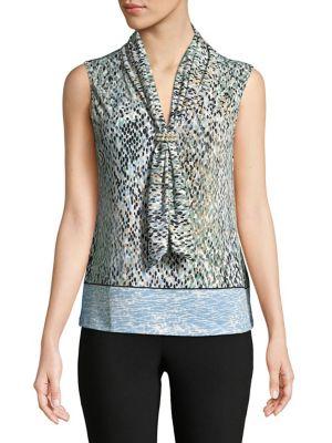Karl Lagerfeld Paris Paint Printed Blouse