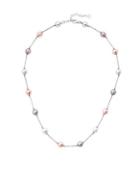 Majorica Illusion 8mm White, Nuage And Pink Organic Pearl And Sterling Silver Necklace