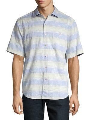 Tommy Bahama Sardinia Regular-fit Striped Button-down Shirt