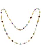 Effy 14 Kt. Yellow Gold Multicolor Station Necklace