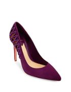 B Brian Atwood Oriel Suede And Calf Hair Pumps