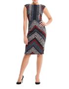 Maggy London Printed Bodycon Dress