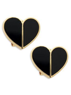 Kate Spade New York Gold-plated Heart Stud Earrings